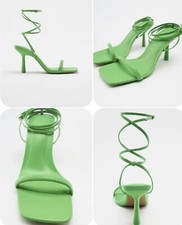 ZARA VERDE PELLE TACCO