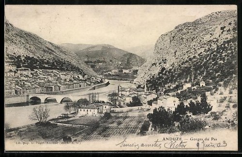 Cpa anduze gorges pas et - gorges, du
