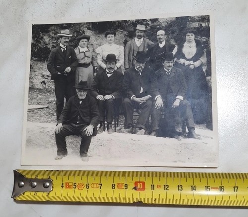 Antica foto famiglia primi 900 - antica,