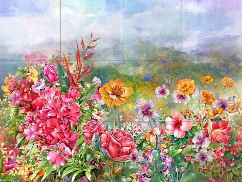 Pannello ceramica mosaico - , di