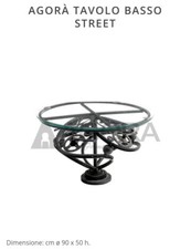 Tavolino industrial ferro e