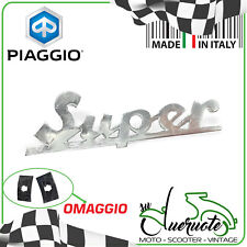 TARGHETTA ANTERIORE SCRITTA SCUDO STEMMA FREGIO VESPA 125 150 SUPER 1965-1979