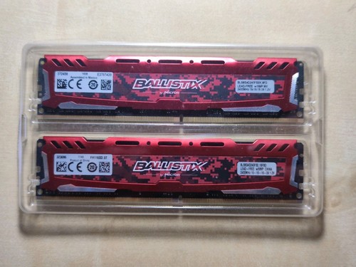 Crucial ballistix 16gb - 16gb, (2x8gb)