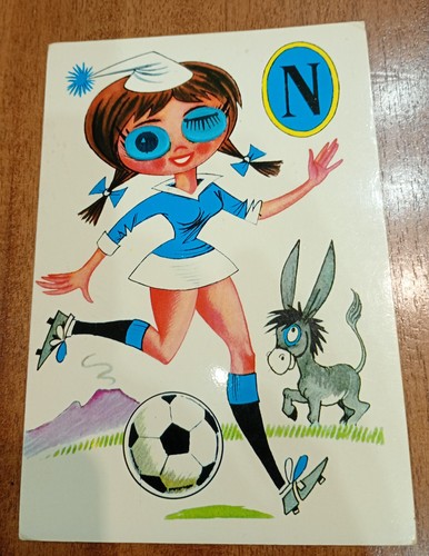 Cartolina originale calcio - cartolina,
