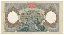 5000 LIRE  REPUBBLICHE  MARINARE REGINE DEL MARE (MEDUSA) DECR  13/08/1956