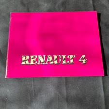 Libretto Uso e Manutenzione RENAULT 4 - Ed. Italiana