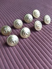 Bottoni Marina militare italiana, 8 pz., "BOMISA MILANO",metallo, d.1,3 cm.