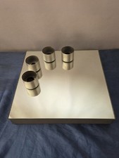 Plafoniera A Specchio Anni 70 Lampadario Design Vintage 4 Punti Luce