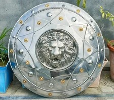 Scudo rotondo faccia di leone