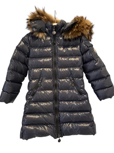 Cappotto moncler bambina blu - cappotto,