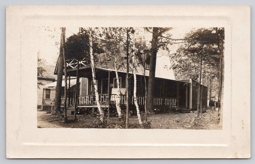 Cartolina deerfield rppc - deerfield, nh