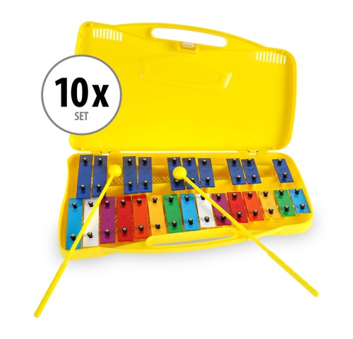 10x xilofono cromatico soprano - xilofono,