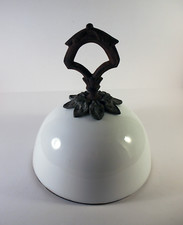 COPPA IN PORCELLANA TERMINALE DI ANTICO LAMPADARIO O LUME DA SOFFITTO ~ Sec. XIX