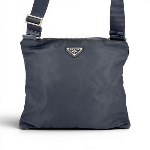 Borsa tracolla piatta nera - borsa,