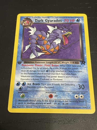 Dark gyarados 1st edition - gyarados,