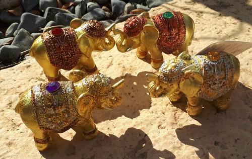 Portaincenso elefante oro - portaincenso,