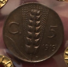 5 Centesimi 1919 Spiga