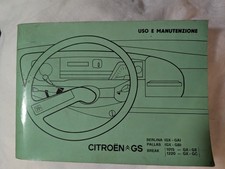 Libretto Uso E Manutenzione CITROEN GS 1976