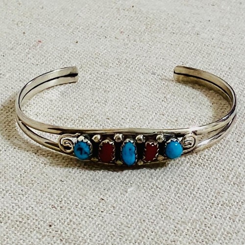 Bracciale navajo corallo - bracciale,