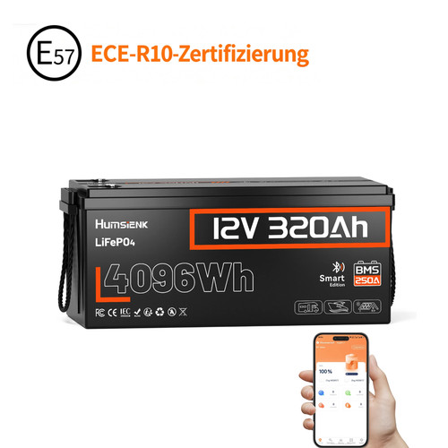 Batteria 12v 320ah lifepo4 - lifepo4, con