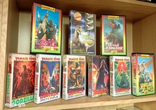 LOTTO VHS GODZILLA _ CONTRO BIOLLANTE IL RE DEI MOSTRI KING GHIDORA MOTHRA etc