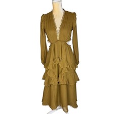 Abito midi ASOS DESIGN senape