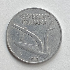 1952 italy lire free - italy, 10