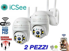 2X TELECAMERA TELECAMERE ESTERNA ICSEE CAM PTZ WIFI CAMERA WIRELESS ESTERNO 2024