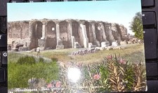 Cartolina mondragone Caserta Spedita 1964 Acquarellata Acquedotto Romano