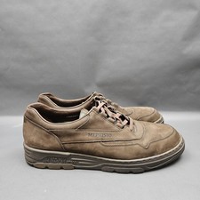 Scarpe Mephisto Match Uomo 10.5 Marrone Pelle Scamosciata Sneakers Comode da Passeggio