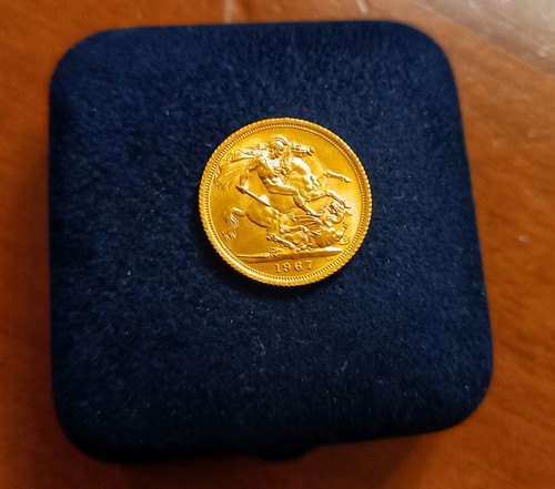 Sterlina oro regina - d'oro,