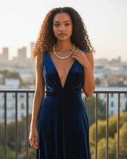 Elegante collana con perline