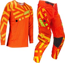 TUTA COMPLETO CROSS BAMBINO MAGLIA PANTALONI LEATT KIT RIDE 3.5 KID JUNIOR CITRU