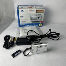 Fotocamera digitale Minolta Dimage X50 5,0 MP con scatola originale, istruzioni, caricatore