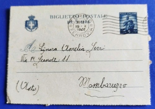 1946 biglietto postale