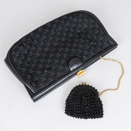 Borsa pochette nero pelle - nero,