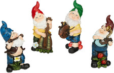 Set Da 4 Gnomi Da Giardino