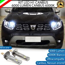 LAMPADE ABBAGLIANTI LED H1 DACIA DUSTER MK2 PRE-RESTYLING 6000LM  6000K BIANCO