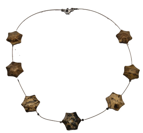 Collana diaspro naturale - naturale, a