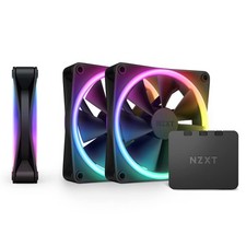 NZXT F120 RGB Duo - 3 ventole RGB a due lati da 120 mm con controller RGB - 20 L