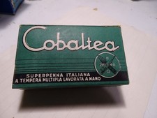 PENNINI-SCATOLA 120 PENNINI COBALTEA N.79-SUPERPENNA ITALIANA LAVORATA A MANO..