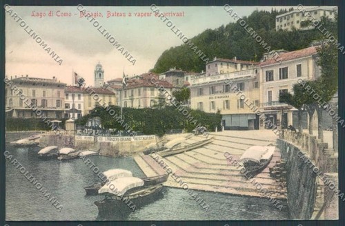 Como bellagio barca cartolina - barca,
