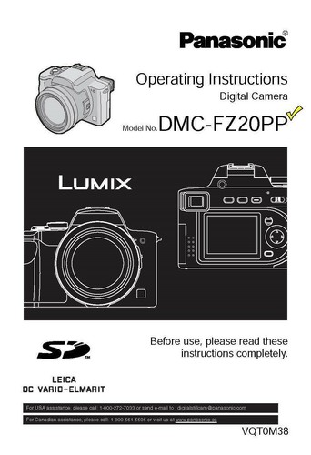 Panasonic lumix dmc fz20pp - panasonic,