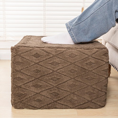 Soffice pouf ottomano quadrato - pouf,