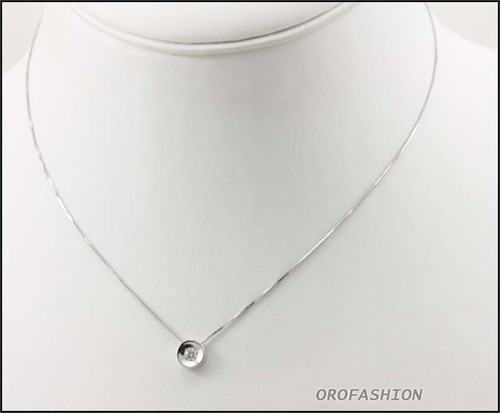 Girocollo oro bianco 18kt - girocollo,