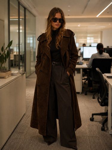 Cappotto lungo trench donna