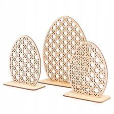 Uova Piccole In Rattan E Legno