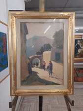 Dipinto Olio Su Masonite Di Carlo Domenici , Dipinto A Olio Paesaggio