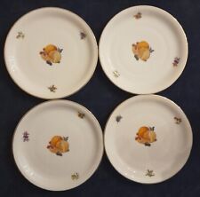 Piatti Dessert Porcellana Rosenthal Germany Con Frutti Vintage Lotto 4 Pezzi