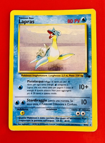 Lotto carte pokemon lapras - lotto,